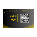 Carte de visite sans contact en PVC - GOLD-NOIR Dégradé