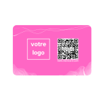 Carte de visite sans contact en PVC - ROSE