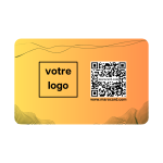 Carte De Visite Sans Contact En PVC - ORANGE Dégradé