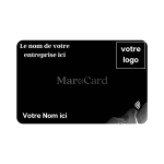 Carte De Visite Sans Contact En PVC - NOIR