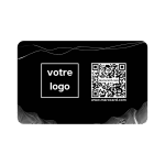 Carte De Visite Sans Contact En PVC - NOIR