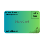 Carte De Visite Sans Contact En PVC - VERT Dégradé