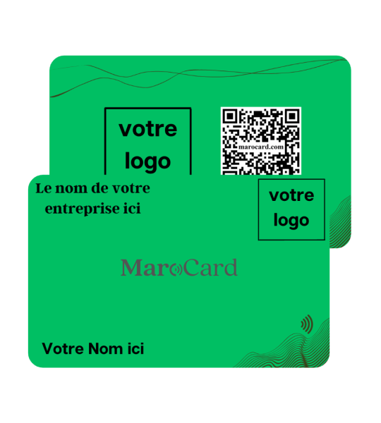 Carte De Visite Sans Contact En PVC - VERT