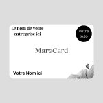 Carte De Visite Sans Contact En PVC - BLANC