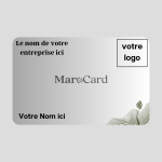Carte de visite sans contact en PVC - SILVER