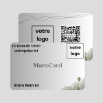 Carte de visite sans contact en PVC - SILVER