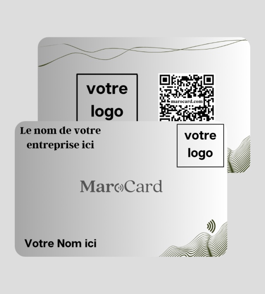 Carte de visite sans contact en PVC - SILVER