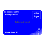 Carte de visite sans contact en PVC - BLEU