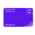 Carte de visite sans contact en PVC - VIOLET