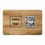 Carte de visite sans contact en Bois