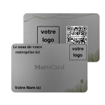Carte de visite sans contact en Metal