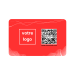 Carte De Visite Sans Contact En PVC - ROUGE